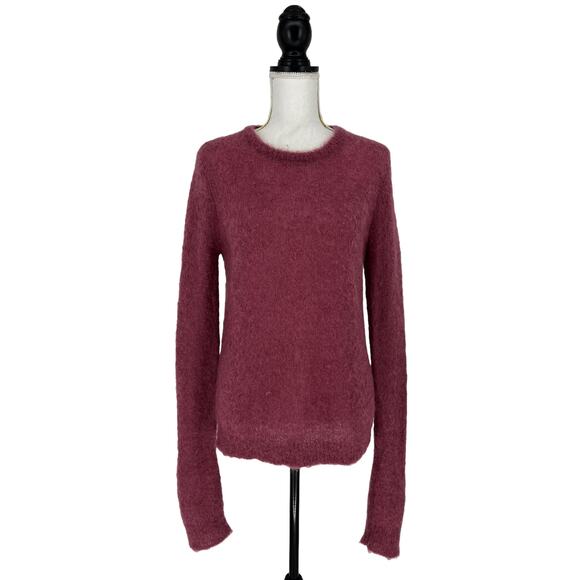 Simon Miller Tatum Mohair Blend Sweater in Ruby Pink - Picture 3 of 14